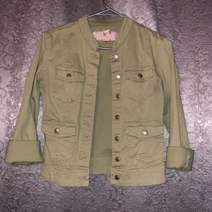 Green jean jacket!